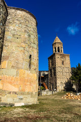 Fototapeta na wymiar Famous Ninotsminda castle cathedral