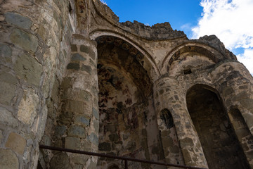 Famous Ninotsminda castle cathedral