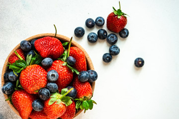 Organic summer berries