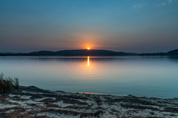 Soft and Gentle Sunrise over the Bay