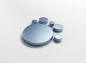 3D graphic abstract circles image design