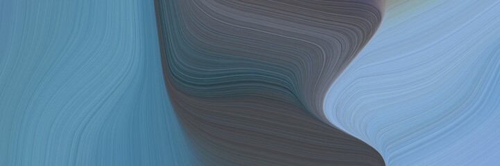 decorative header with cadet blue, dark slate gray and sky blue colors. dynamic curved lines with fluid flowing waves and curves