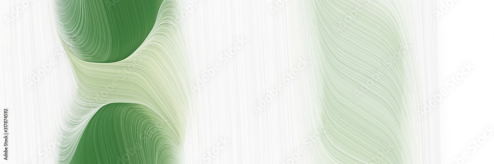 Aufkleber colorful header with beige, sea green and dark sea green colors. dynamic curved lines with fluid flo