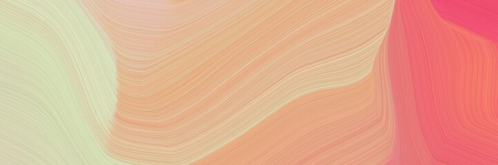 artistic header with burly wood, pastel red and tea green colors. dynamic curved lines with fluid flowing waves and curves