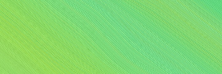 surreal banner design with pastel green, yellow green and light green colors. dynamic curved lines with fluid flowing waves and curves