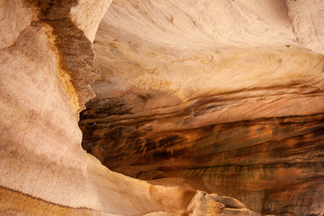 A wide ledge in a cave. Sandstone Caves, Pilliga National Park, NSW, Australia.