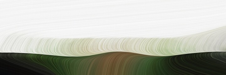 flowing header with beige, very dark green and linen colors. dynamic curved lines with fluid flowing waves and curves