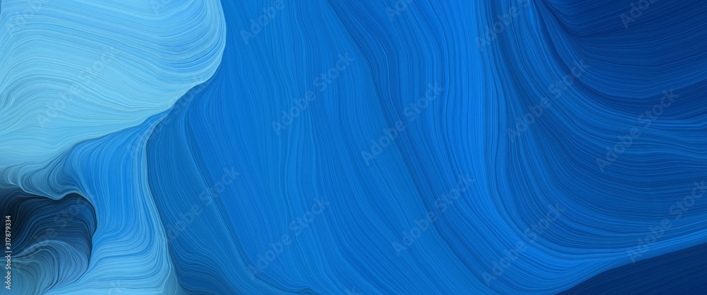 Aufkleber decorative header design with strong blue, corn flower blue and midnight blue colors. very dynamic c