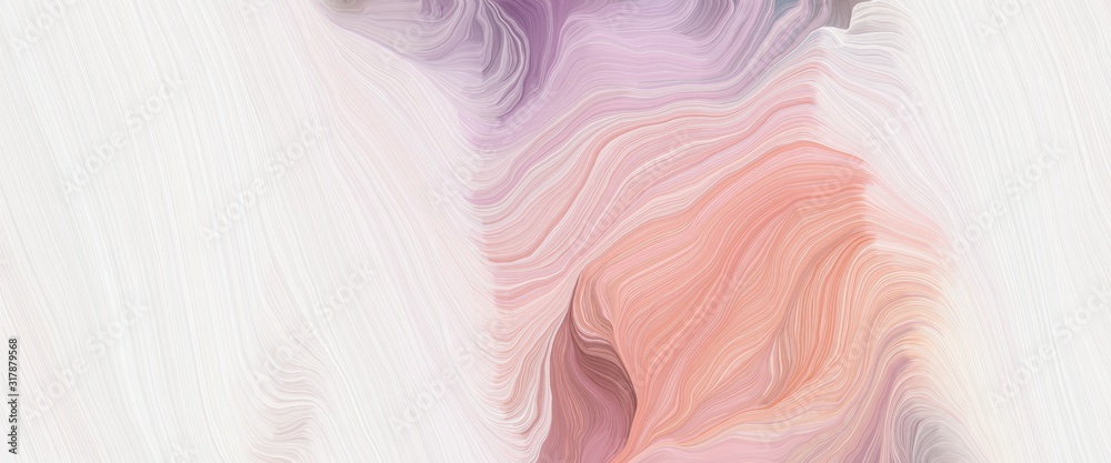 Poster flowing header with misty rose, linen and rosy brown colors. very dynamic curved lines with fluid flowing waves and curves