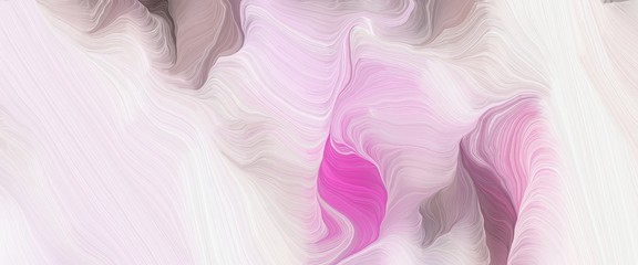 moving banner design with misty rose, mulberry  and pastel purple colors. very dynamic curved lines with fluid flowing waves and curves