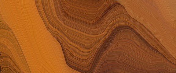 surreal header design with brown, coffee and chocolate colors. very dynamic curved lines with fluid flowing waves and curves
