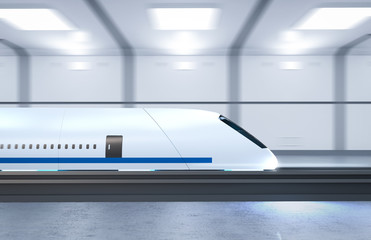 High speed train with motion