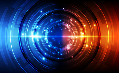 Abstract futuristic digital technology background. Illustration Vector