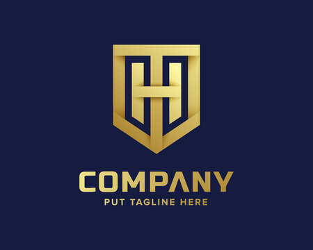 letter initial h logo Template for company
