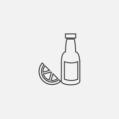 beer with lemon icon