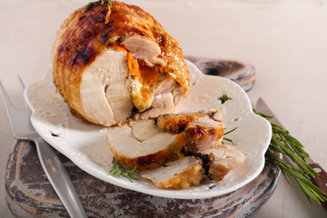  chicken roll, selective focus