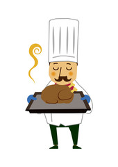 職業のクリップアート コックさん シェフ 料理人 Wall Mural Tomoko Arakawa