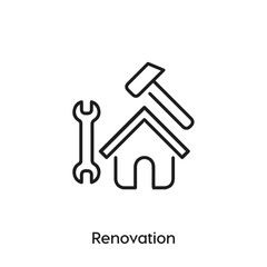 renovation icon vector . renovation sign symbol