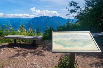 Mount Si from the Grand Prospect Viewpoint on the Rattlesnake Mountain Trail, North Bend,...