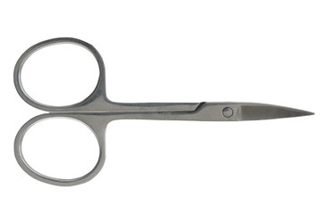 Stainless steel nail scissors isolate