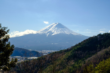 富士見橋展望台からの富士山