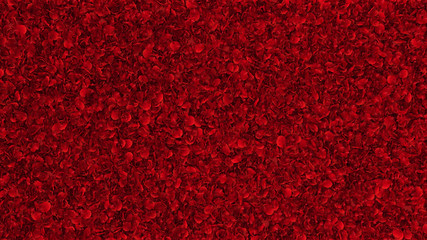 carpet of red rose petals - 317892777