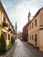 Obraz premium The city Neuruppin in Brandenburg, Germany