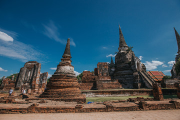 Fototapeta premium Wat Phra Si Sanphet temple in Ayutthaya. 