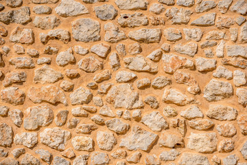 view of a typical stone wall of Mallorca