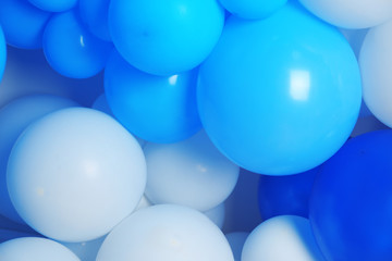 Many color balloons as background. Party decor