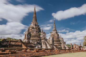 Fototapeta premium Wat Phra Si Sanphet temple in Ayutthaya. 