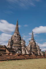 Fototapeta premium Wat Phra Si Sanphet temple in Ayutthaya. 