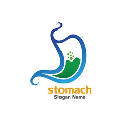 Stomach care icon logo designs concept vector illustration
