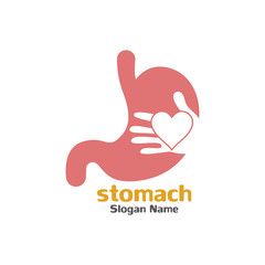 Stomach care icon logo designs concept vector illustration