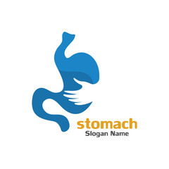 Stomach care icon logo designs concept vector illustration
