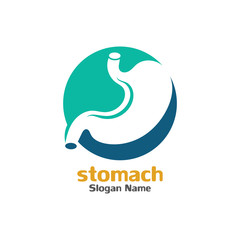 Stomach care icon logo designs concept vector illustration