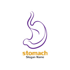 Stomach care icon logo designs concept vector illustration