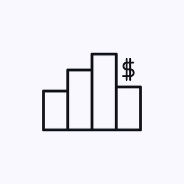 Financial Chart With Dollar Icon