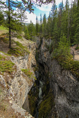 alberta, background, banff, banff national park, beautiful, blue, canada, canyon, cascade, creek, environment, falls, jasper, jasper national park, jasper\, landscape, maligne, maligne canyon, mountai
