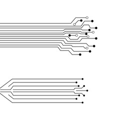 Circuit Logo Template vector © evandri237@gmail