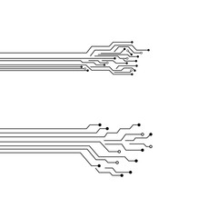 Circuit Logo Template vector