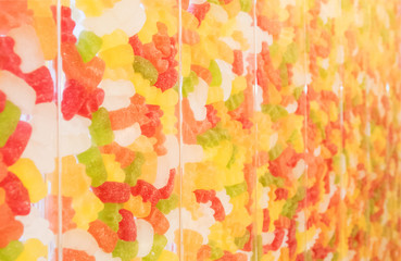 Obraz na płótnie Canvas Gummy Bears in different colours