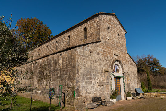 Teano, Campania, Italy. Church of San Paride ad Fontem. View of the main facade