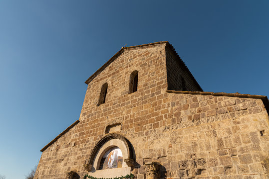 Teano, Campania, Italy. Church of San Paride ad Fontem. View of the main facade