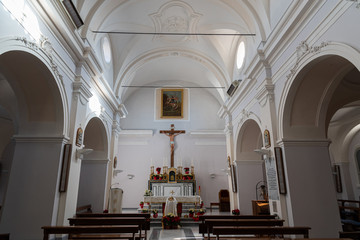 Scapoli, Isernia, Molise. Church of San Giorgio Martire. View.