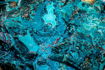 Marble blue, green abstract background. The texture of the stone is close.