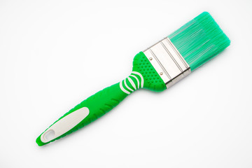 Paint brush for renovation and construction isolated on white background