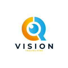 vision logo icon vector isolated