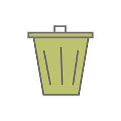  trash can.vector