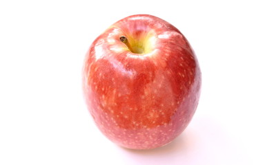 red apple healthy fruit on white background